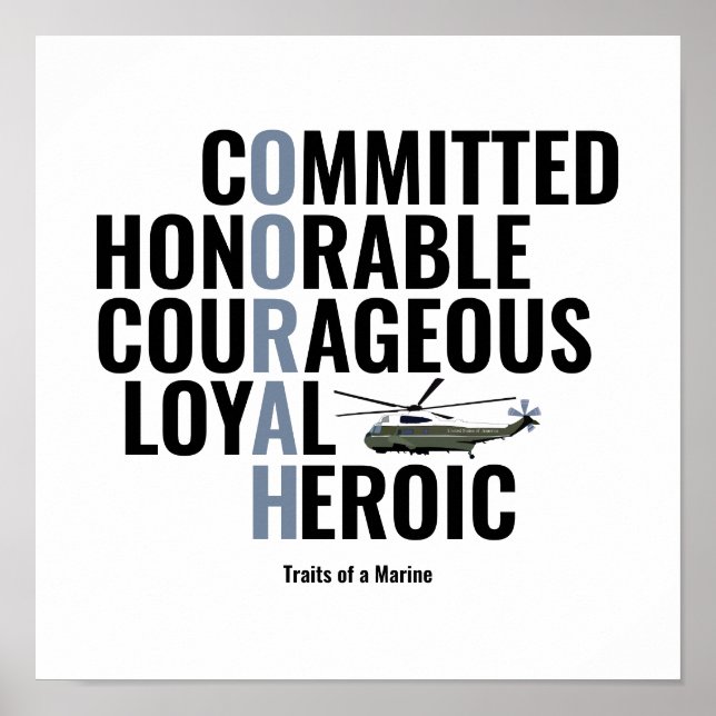 Förbindelser för en marin poster (Framsidan)