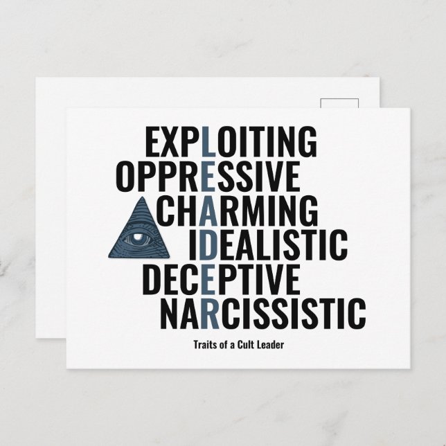 Förbindelser för en vuxenledare vykort (Fram/baksida)