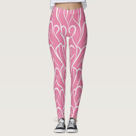 Förbindelser för hjärtutskrift leggings
