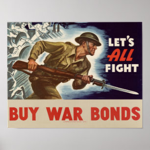 Förbindelser för WWII-köpkrig Poster