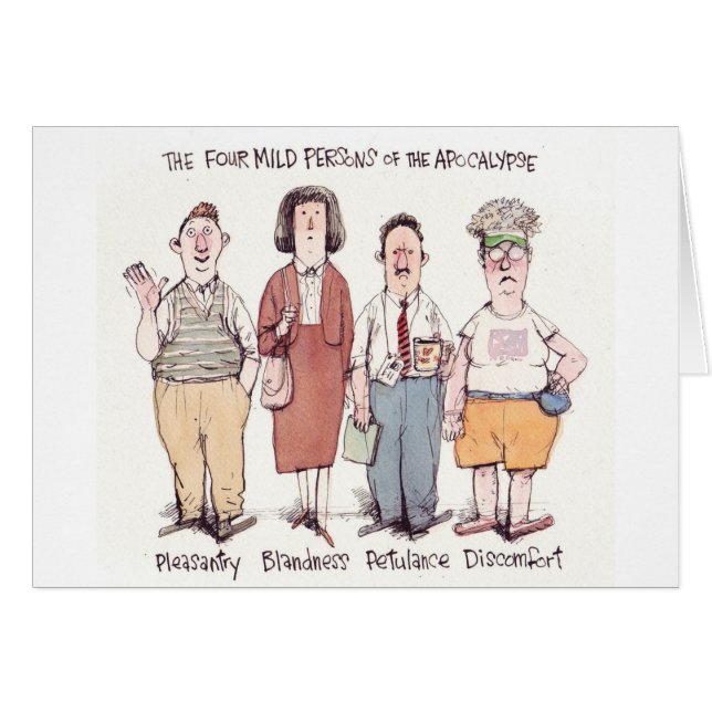 Förbindligt apokalypskort hälsningskort (Framsidan Horizontal)