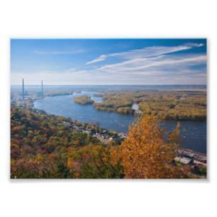förbiseende ovanför alma och flod fototryck