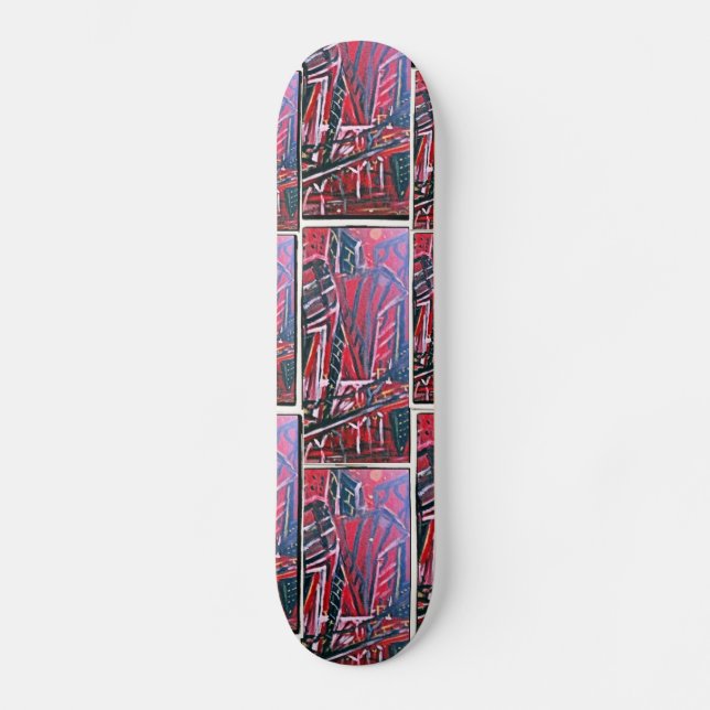 FÖRBISEN LANDSKAP OLD SCHOOL SKATEBOARD BRÄDA 21,6 CM (Framsida)