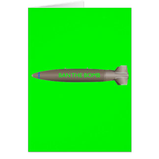 förbjuda bombardera hälsningskort