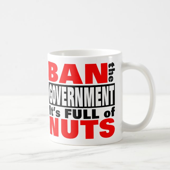 Förbjuda REGERINGEN Kaffemugg (Höger)