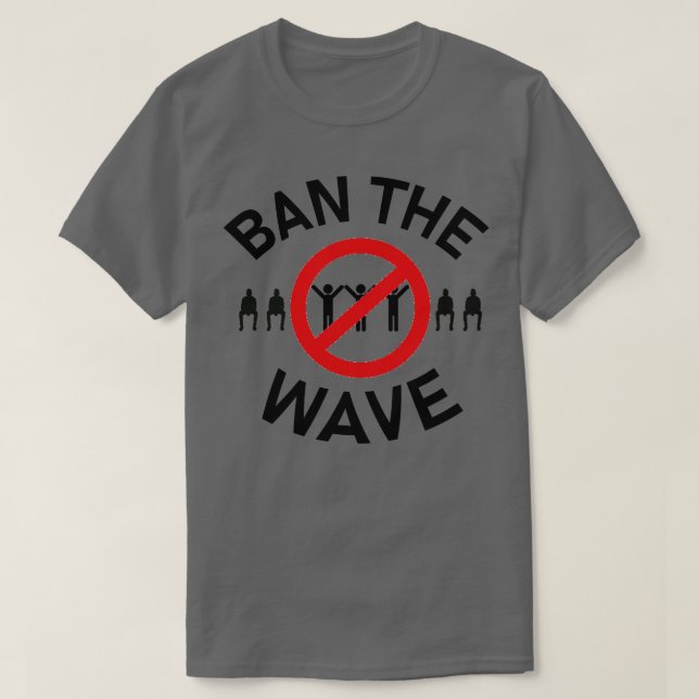 förbjuda våg 1 t shirt (Design framsida)