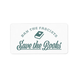 Förbjuden Bokar Adressetikett