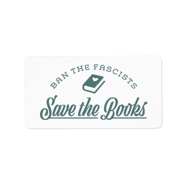 Förbjuden Bokar Adressetikett (Framsidan)