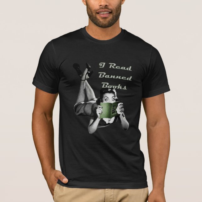 Förbjuden bokmörkskjorta tee (Framsida)