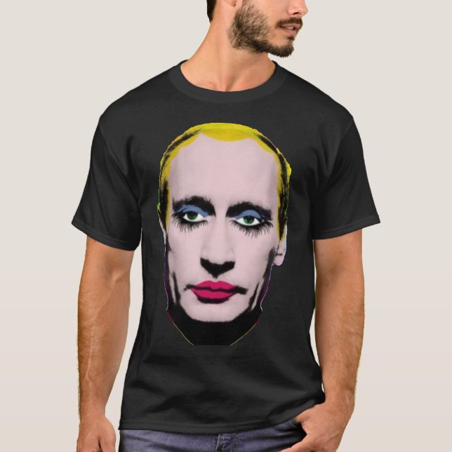 Förbjuden i ryska Putin i Drag Classic T-Shirt (Framsida)