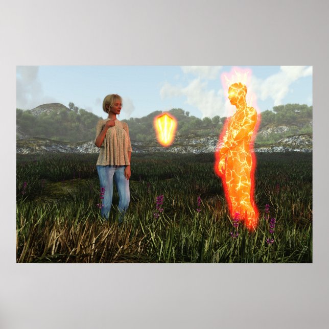 Förbjuden Kärlek Digital Art Poster (Framsidan)