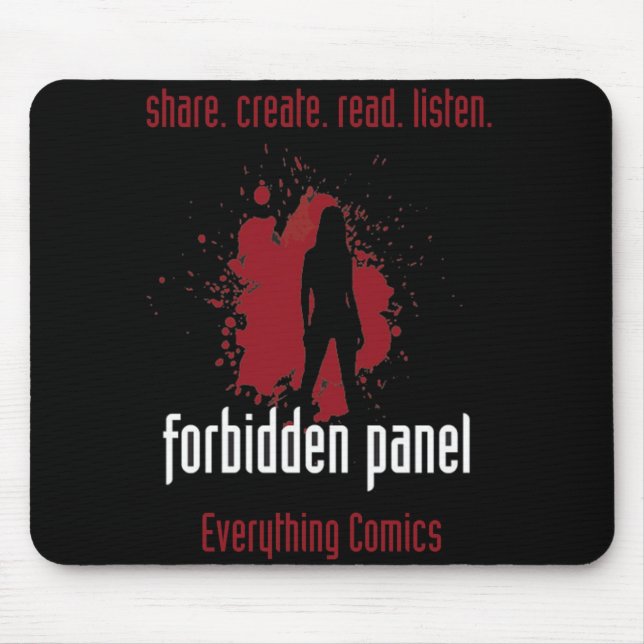 Förbjuden panel Mousepad Musmatta (Framsidan)