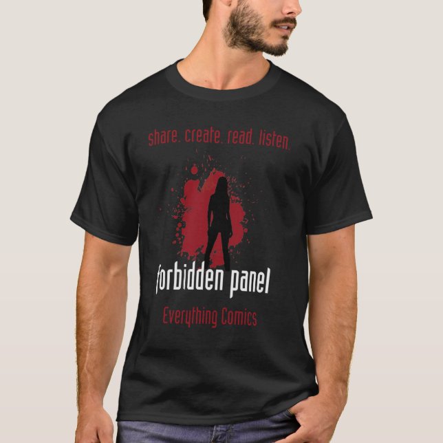 Förbjuden panellogotypskjorta tee (Framsida)