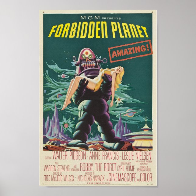 Förbjuden planet poster (Framsidan)