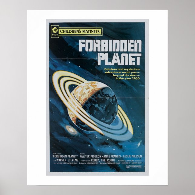 Förbjuden planet poster (Framsidan)
