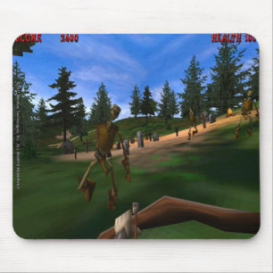 Förbjuden skog 3 Retro Mousepad Musmatta