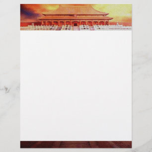 Förbjuden stad Letterhead