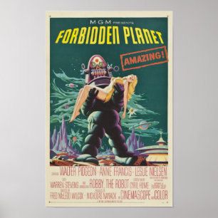 Förbjudet planet gigantisk filmaffisch poster