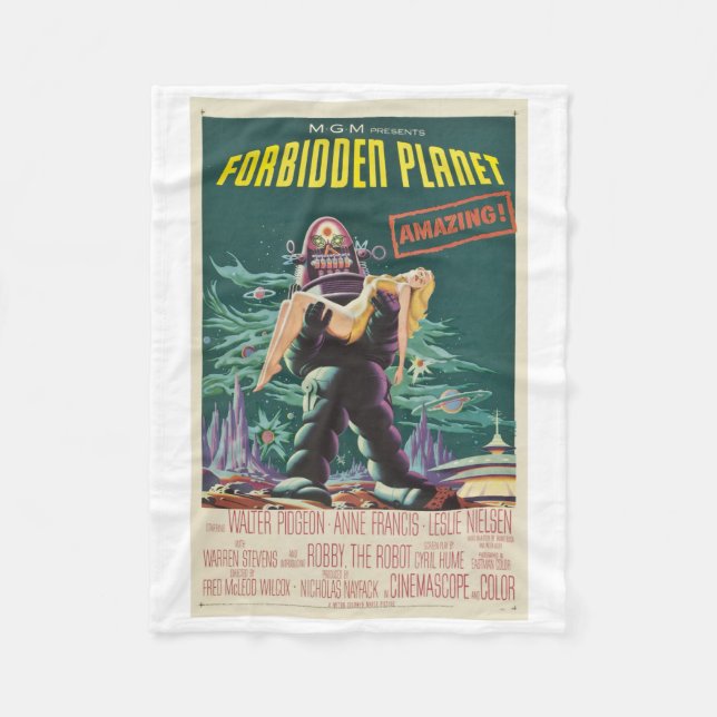 Förbjudet planet gigantisk filmfilt fleecefilt (Framsidan)