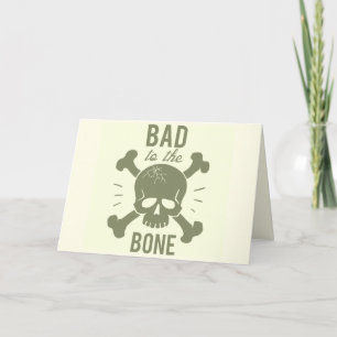 FÖRBJUDET TILL BONE BIRTHDAY-KORT TACK KORT