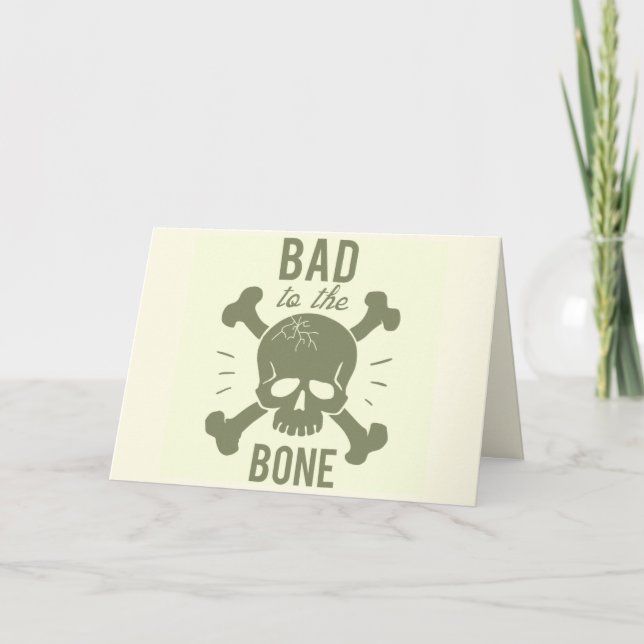 FÖRBJUDET TILL BONE BIRTHDAY-KORT TACK KORT (Framsida)