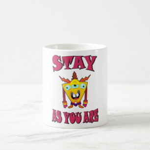 Förbli som du är kaffemugg