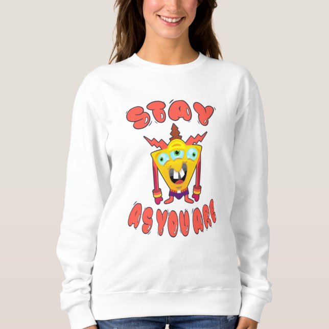 Förbli som du är t shirt (Framsida)