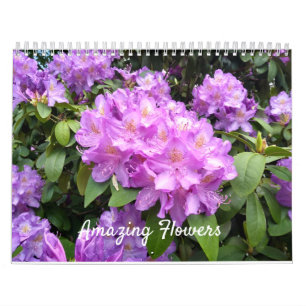Förbluffa blommaväggkalendern kalender