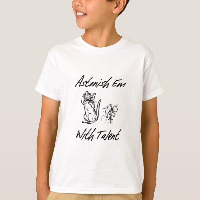 Förbluffa Em med Talang T Shirt (Framsida)