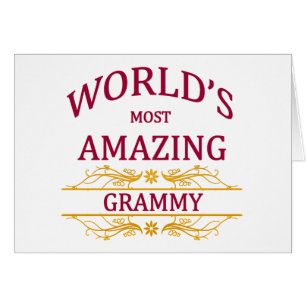 Förbluffa Grammy Hälsningskort