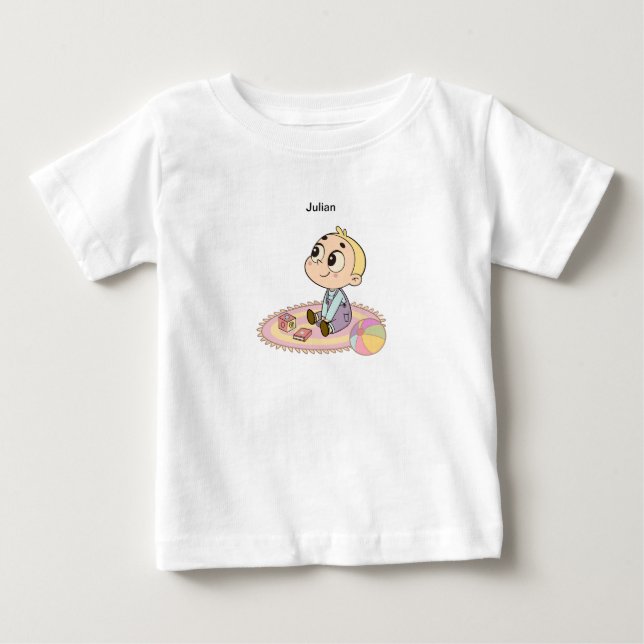 Förbluffad pojke illustration t shirt (Framsida)