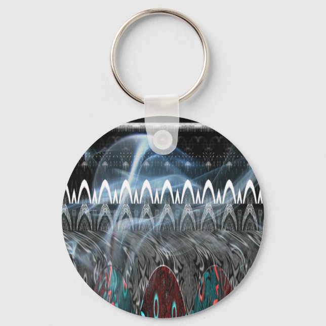 Förbluffande Abstrakt Art-utskrift Nyckelring (Framsida)