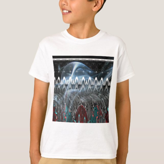 Förbluffande Abstrakt Art-utskrift Tee (Framsida)