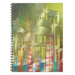 Förbluffande arkitektur, cityscape Art-tillbehör Anteckningsbok