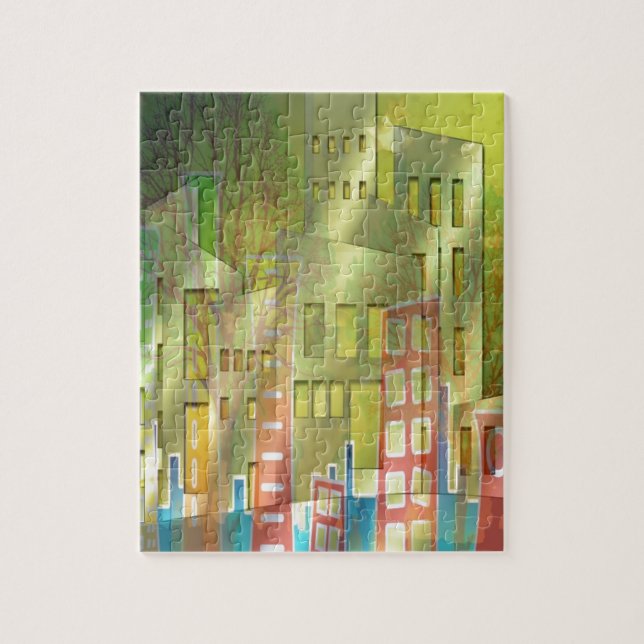 Förbluffande arkitektur, cityscape Art-tillbehör Pussel (Vertikal)