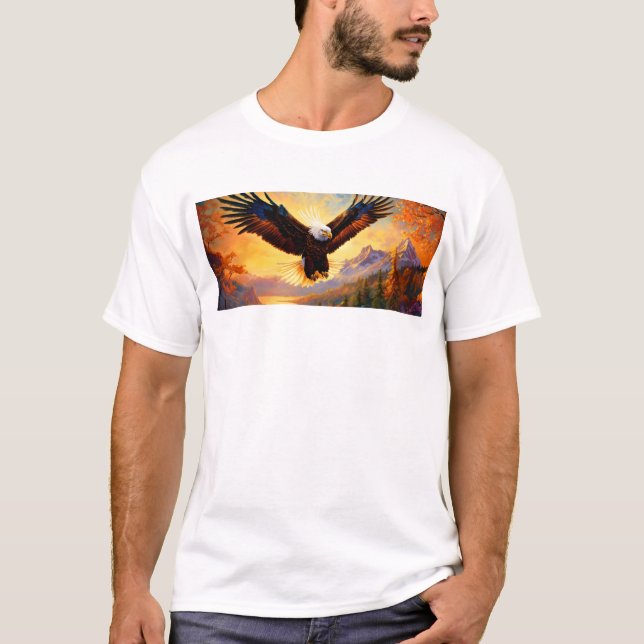 Förbluffande Art nouveau Eagle T-Shirt Design - My (Framsida)
