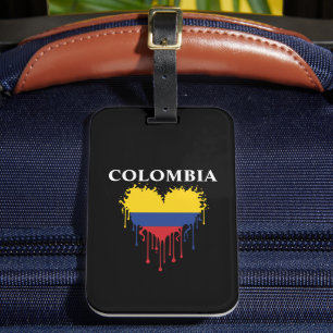 Förbluffande Colombias Flagga Bagagebricka