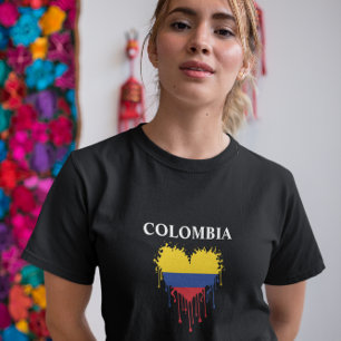 Förbluffande Colombias Flagga T Shirt