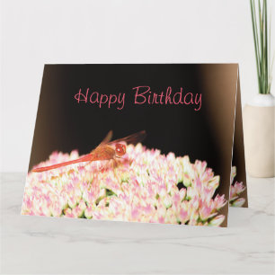 Förbluffande Dragonfly Birthday Card Kort