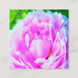 Förbluffande Dubbla Rosa Peony Flower Detail Rabattkort