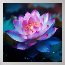 Förbluffande färglös Lotus-blomskrift