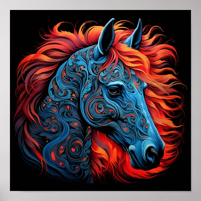 Förbluffande färglösa arabiska hästar poster (Framsidan)