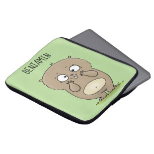 Förbluffande, förträfflig tecknad av knubbig hamst laptop fodral