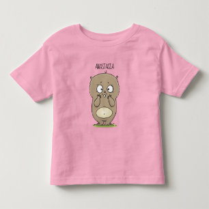 Förbluffande, förträfflig tecknad av knubbig hamst t shirt