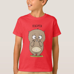 Förbluffande, förträfflig tecknad av knubbig hamst t shirt