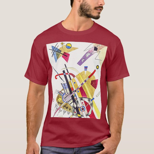 Förbluffande - Kandinsky Watercolor Art T Shirt (Framsida)