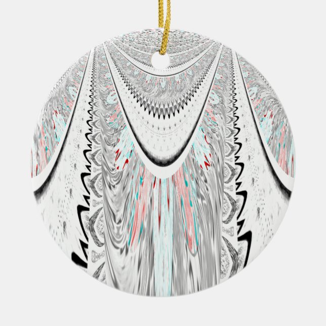 Förbluffande konst. julgransprydnad keramik (Framsidan)