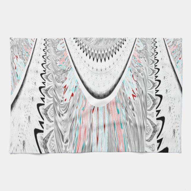 Förbluffande konst. kökshandduk (Horisontell)