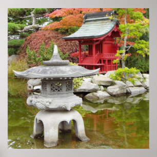Förbluffande Meditation Garden Poster