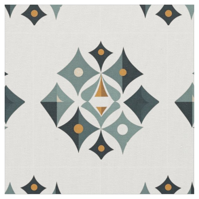 Förbluffande Modern Fabric i mitten av århundradet Tyg (Närbild)